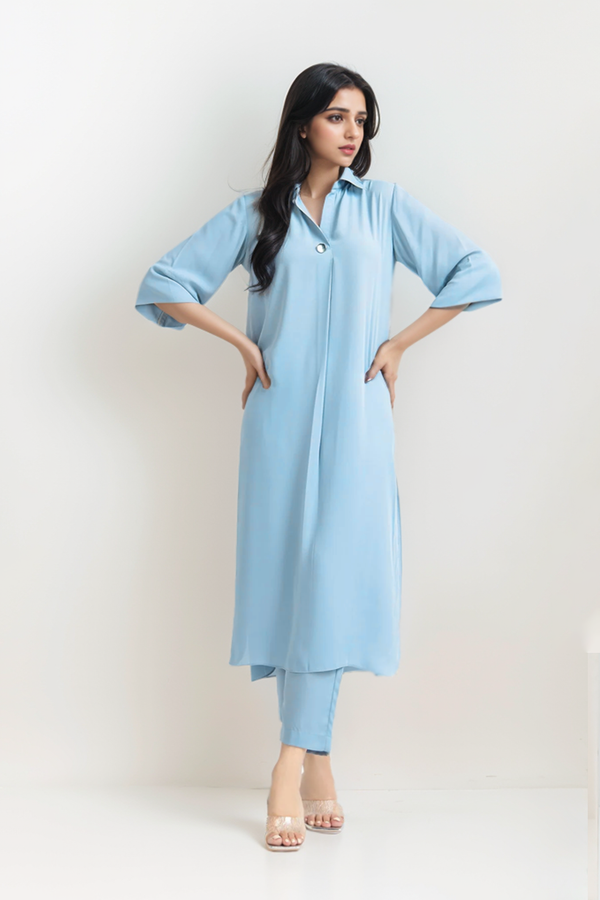 Nina: Sky Blue Co-Ord Set 2PC - 424